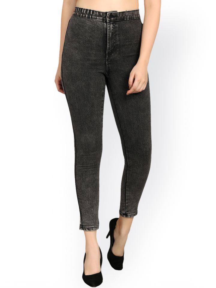 high waist jeans in myntra