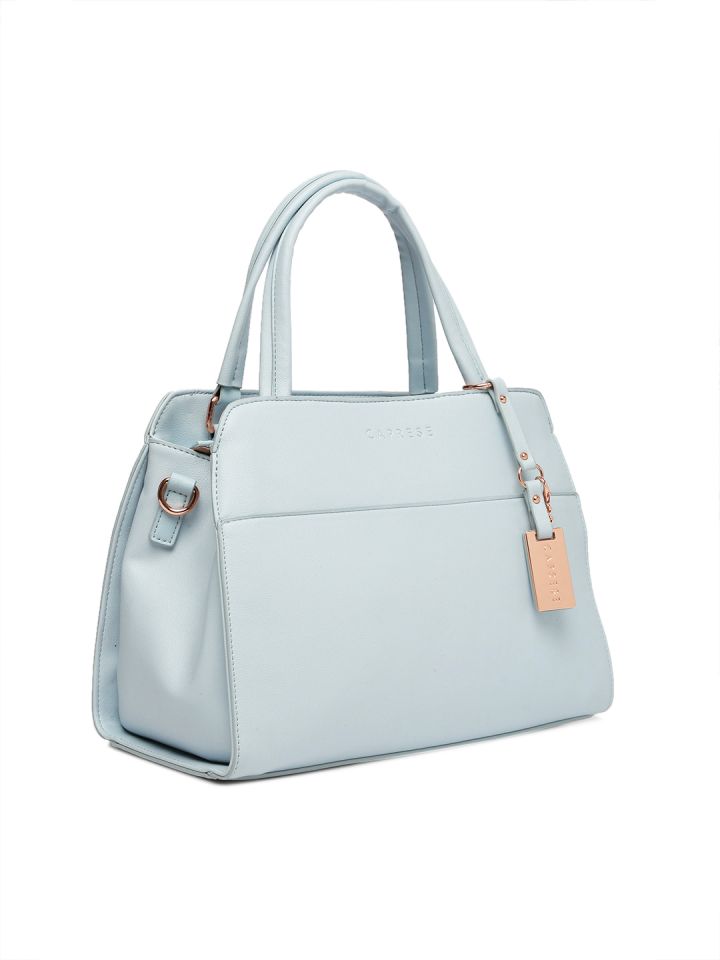 Buy Caprese Blue Solid Handheld Bag Handbags for Women 7532223