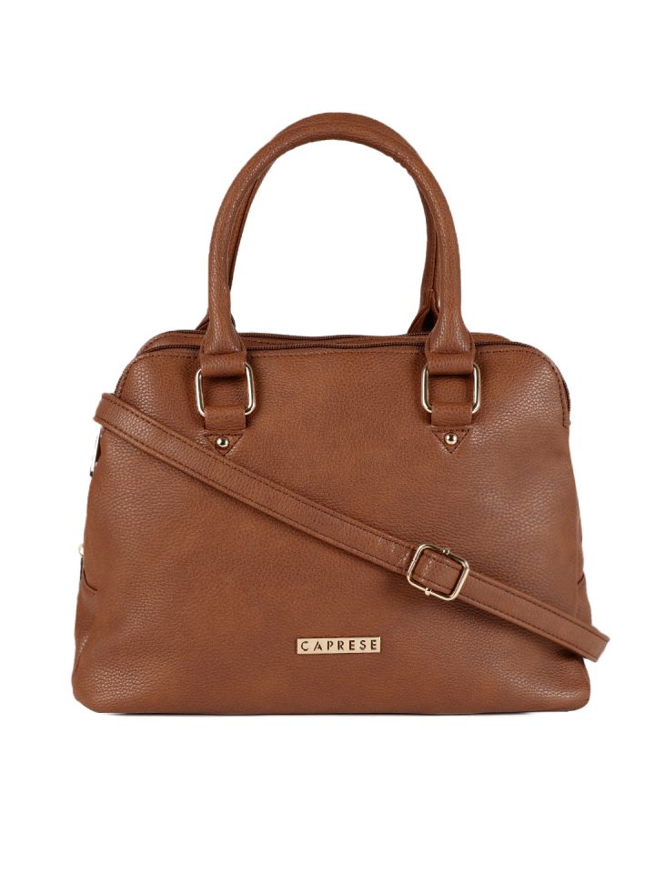 Buy Caprese Brown Solid Handheld Bag Handbags for Women 7532317
