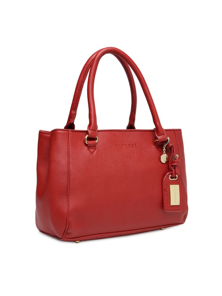 Caprese Red Solid Handheld Bag