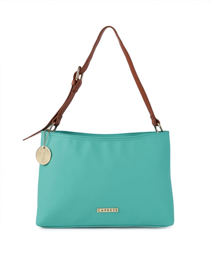 caprese blue solid shoulder bag