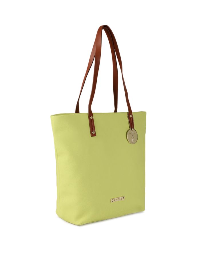 caprese green solid shoulder bag