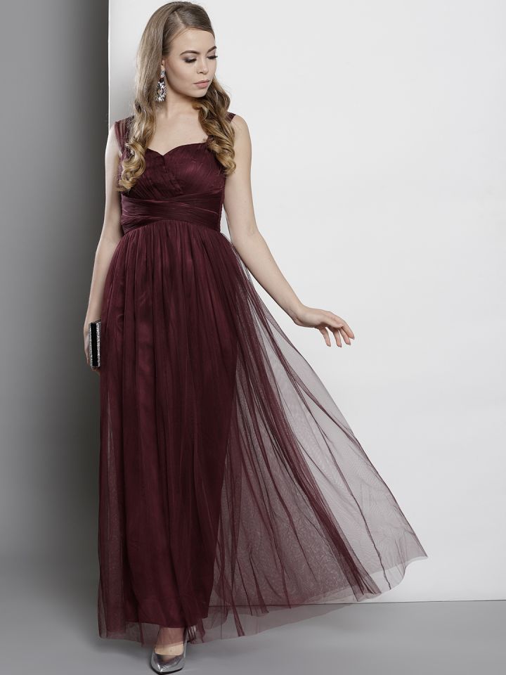 dorothy perkins burgundy dress