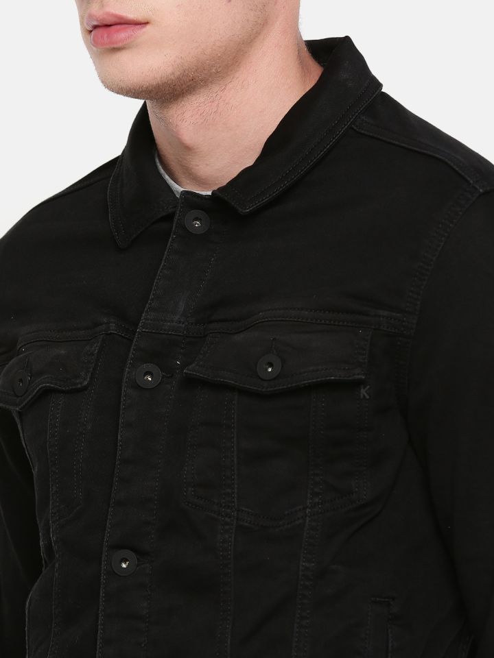 DAMGA JEANS Men's Black Denim Jacket - Trendyol-tiepthilienket.edu.vn