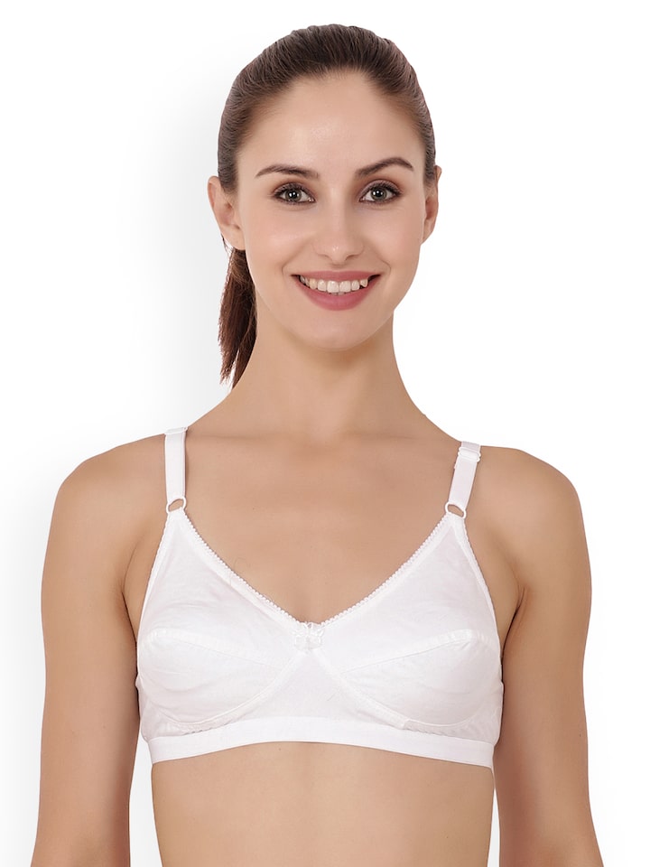 Buy INNER TOUCH Women's Cotton Fancy Net Non-Padded Non-Wired Full Coverage  Bra (30B,Red) at