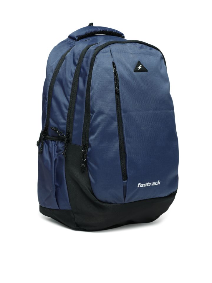 Fastrack unisex navy deals blue solid backpack