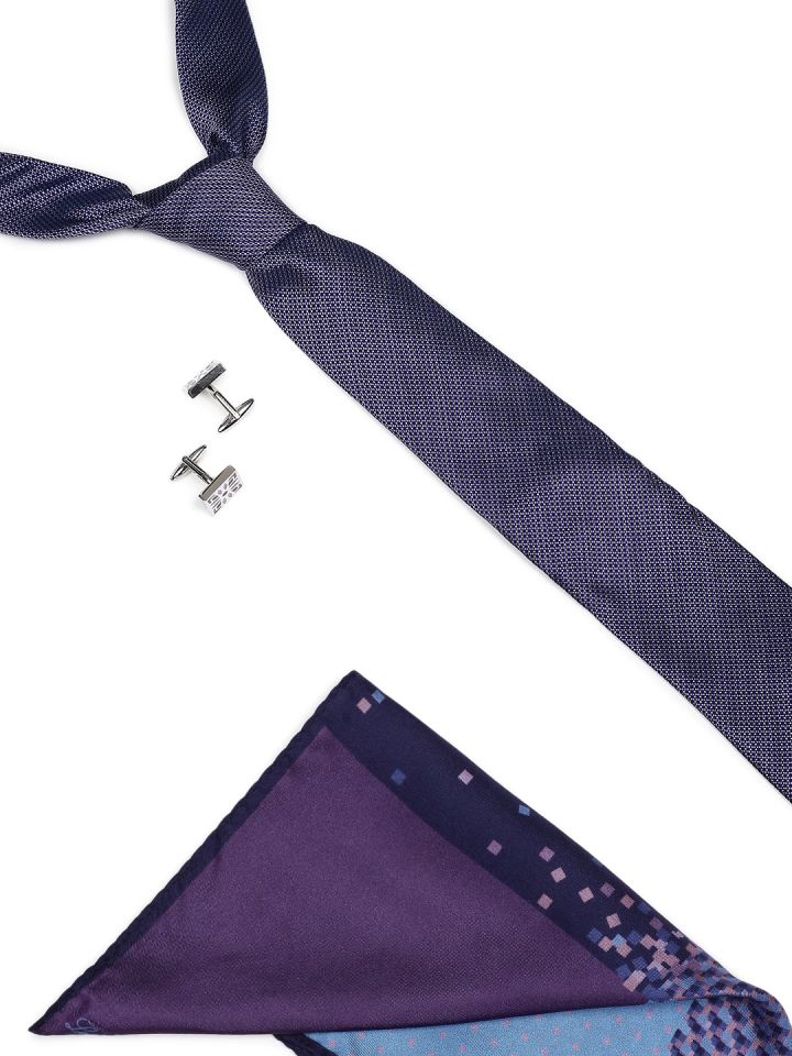 Louis Philippe Accessories, Louis Philippe Purple Tie for Men at