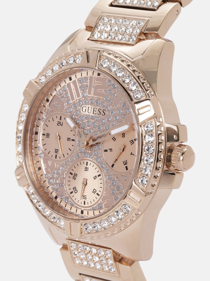 GUESS Women Rose Gold Analogue Watch W1156L3