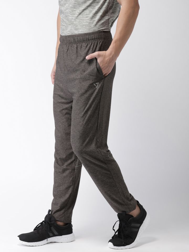 SEVEN by MS Dhoni Men Charcoal Grey Solid Track Pants
