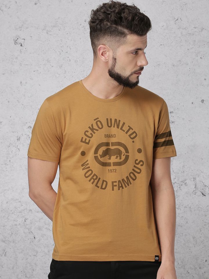 Mustard brown t shirt clearance