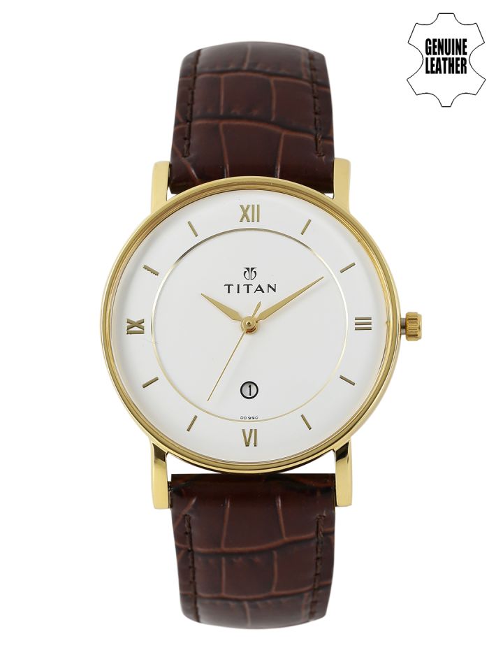 Buy Titan Men White Dial Watch 9162YL01 Watches for Men 757913
