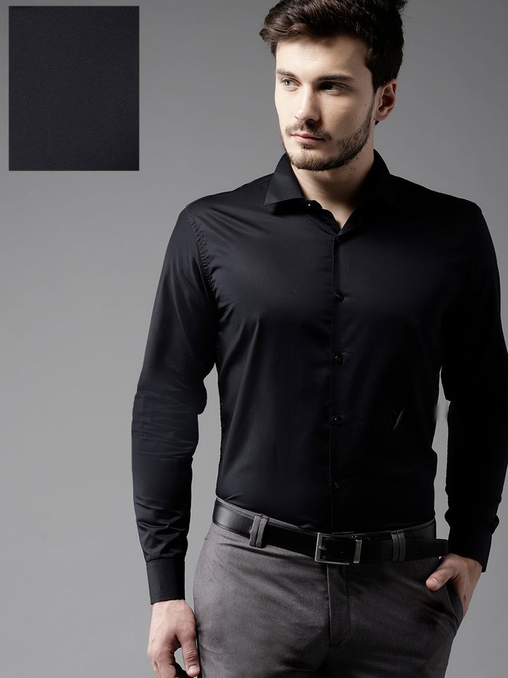 Black partywear shirt clearance
