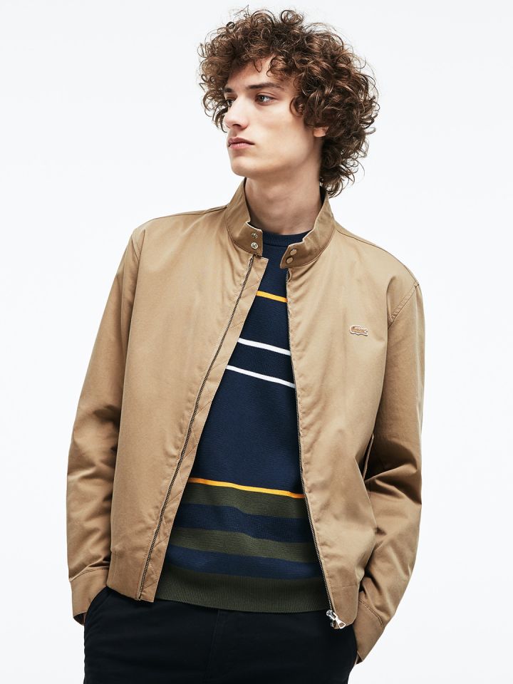 Lacoste Men Beige Solid Lightweight Padded Jacket