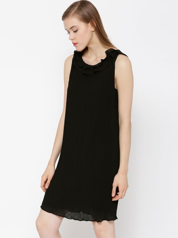 Buy Vero Moda Black Shift Dress Dresses for Women 758713 Myntra