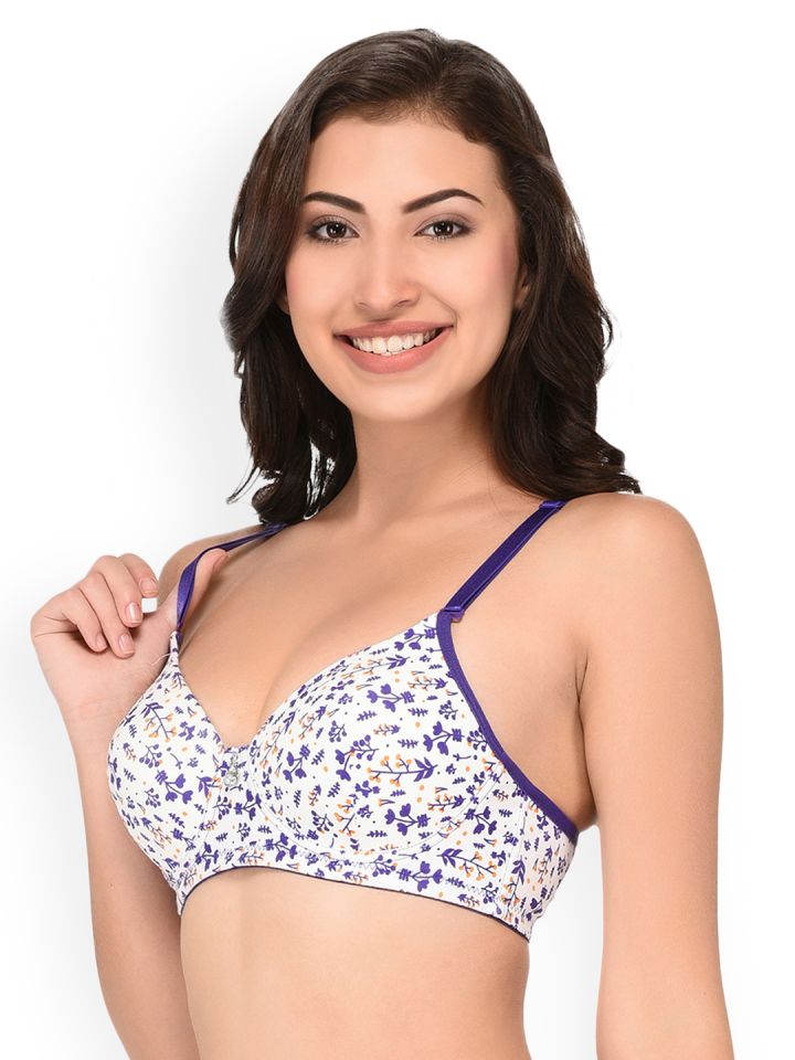 Buy Amante Padded Non Wired Multiway Bra-Purple at Rs.645 online