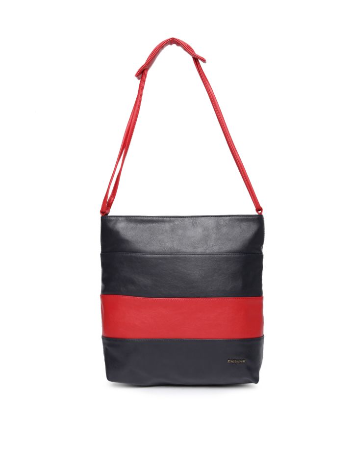 Buy Fastrack Blue Red Colourblocked Tote Bag Handbags for