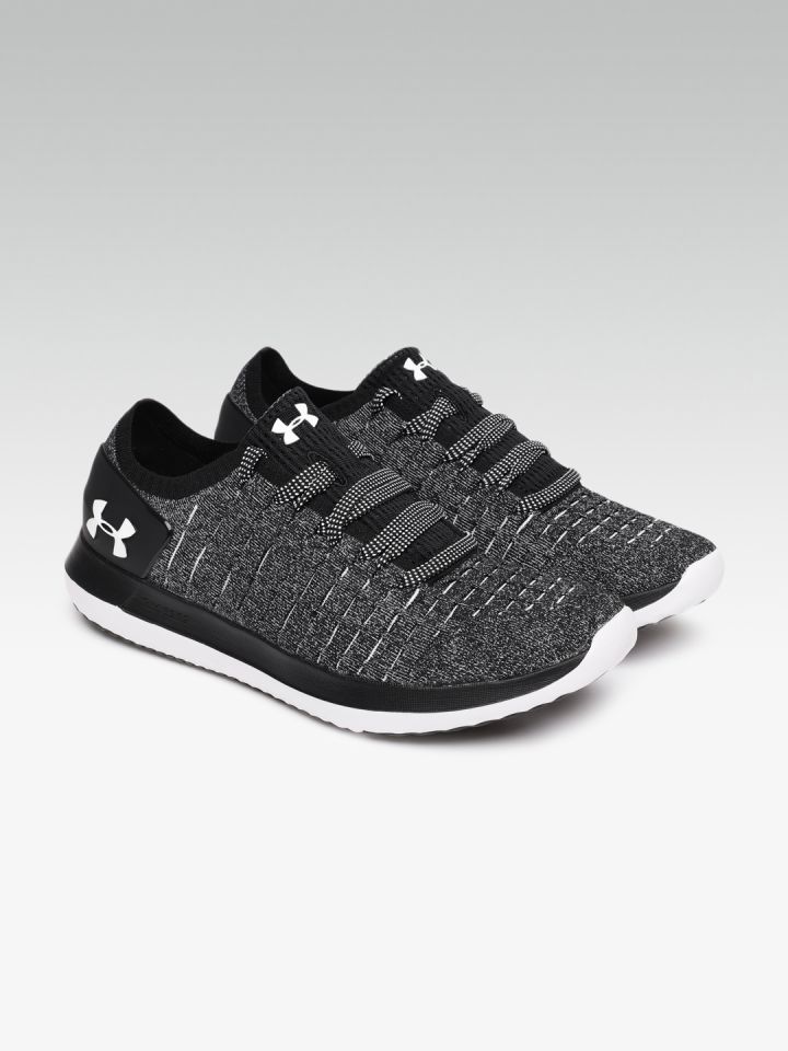 Buy UNDER ARMOUR Women Black Grey Slingride 2 Patterned Sneakers