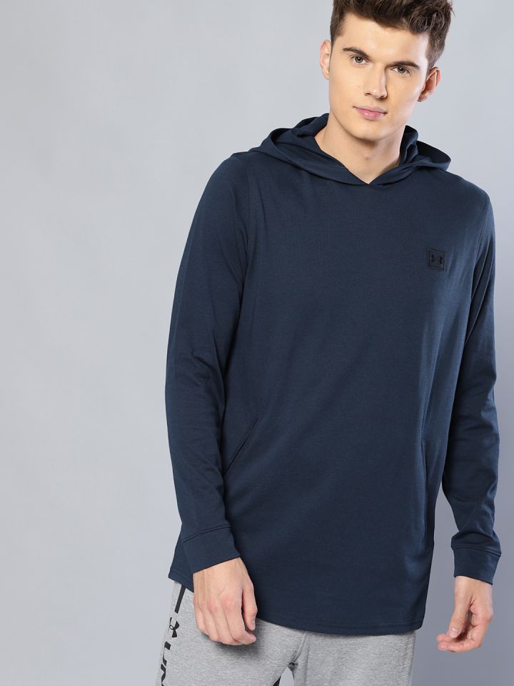navy blue under armour sweatshirt