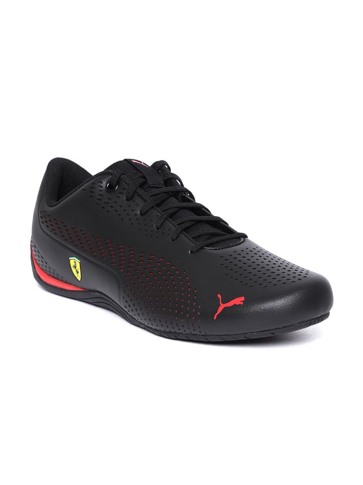 puma unisex black shoes