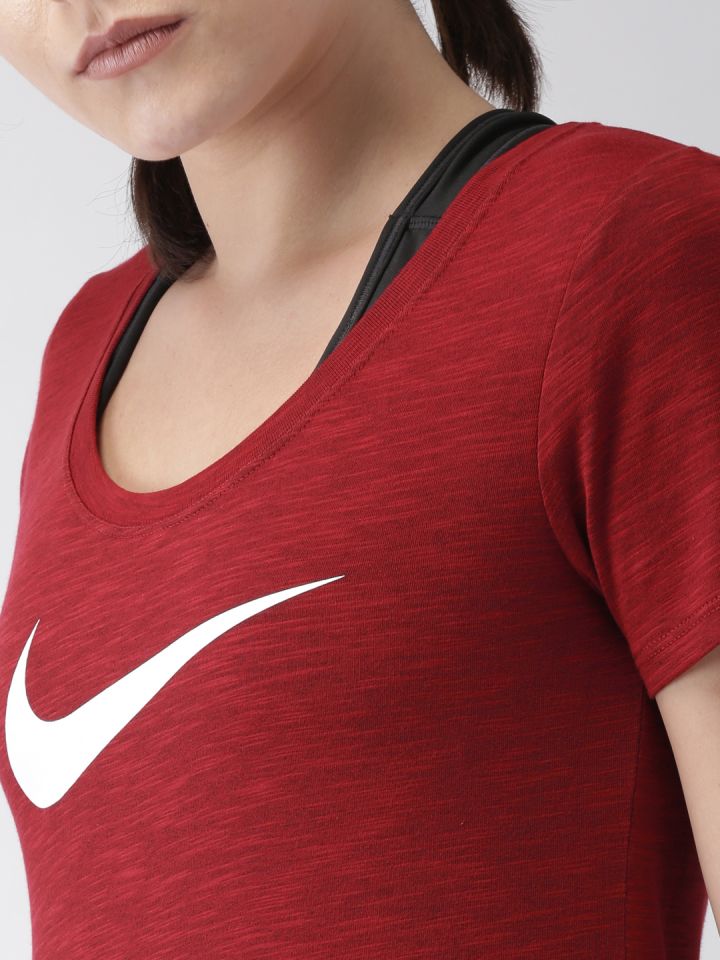 Red nike dri fit shirt womens outlet