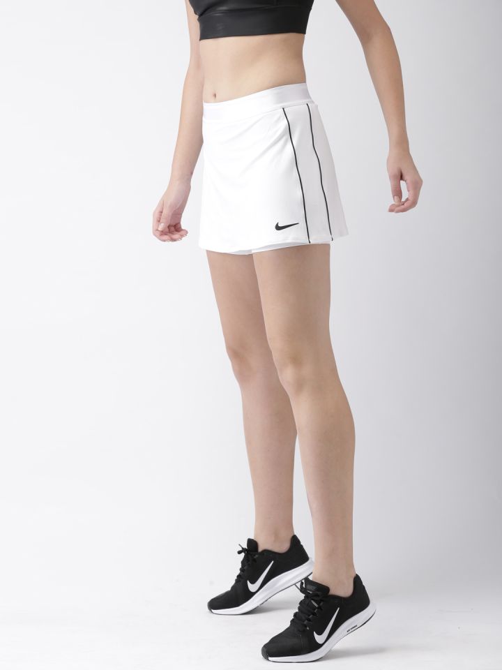 Nike Women White AS W NKCT Skirt