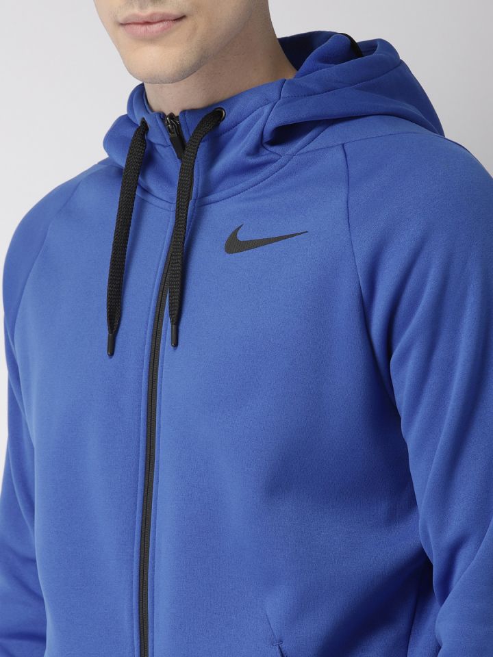Nike blue clearance polyester terry jacket