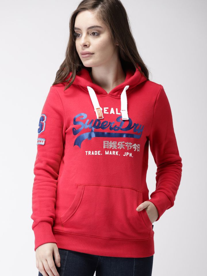 Superdry womens hooded shirt hot sale