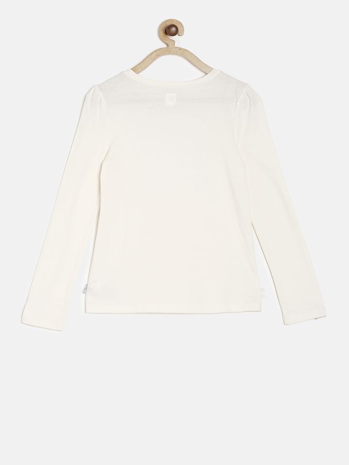 gap long sleeve white t shirt