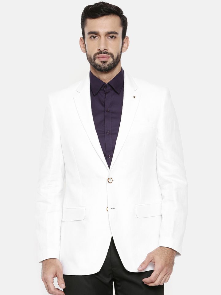 raymonds linen blazer