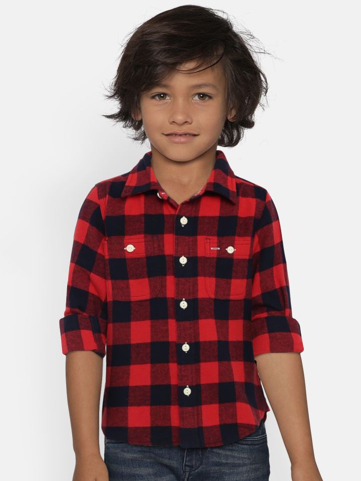 Buy Baby Red Plaid Shirt Cheap Online