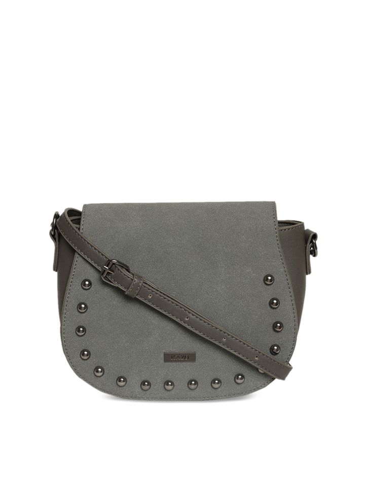 Buy Kazo Blue Textured Leather Handheld Bag - Handbags for Women 8229973 |  Myntra