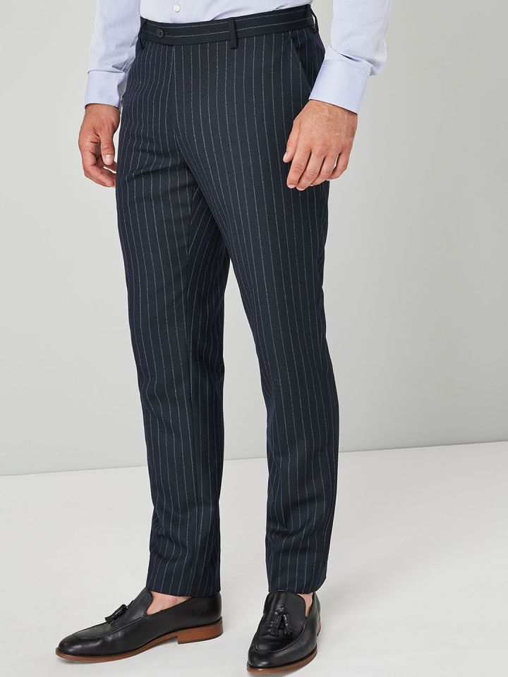 Striped sale smart trousers