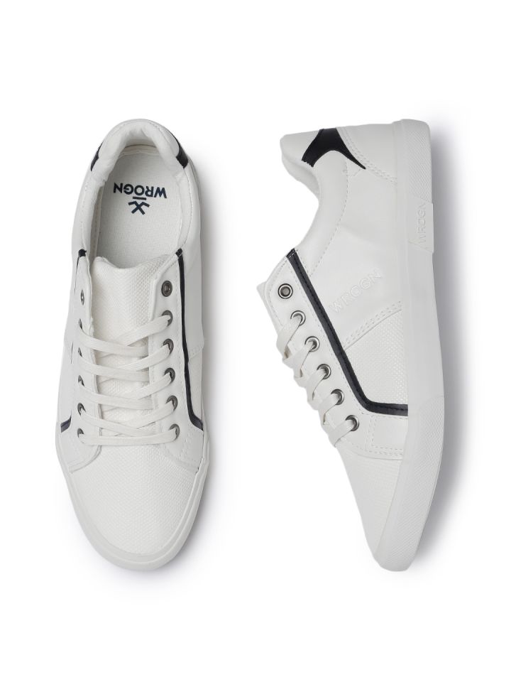 WROGN Men White Sneakers - Casual Shoes 