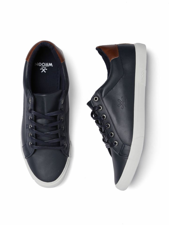 WROGN Men Navy Blue Sneakers