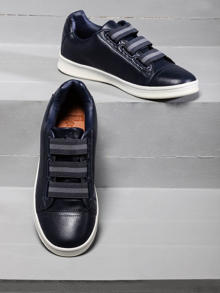 wrogn navy blue sneakers