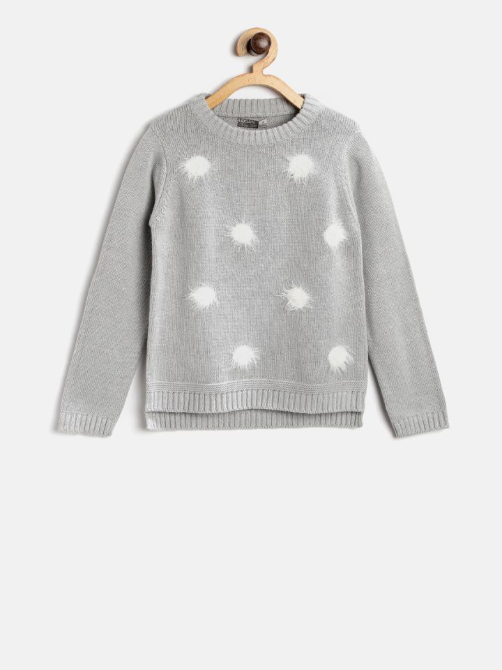 girls grey sweater
