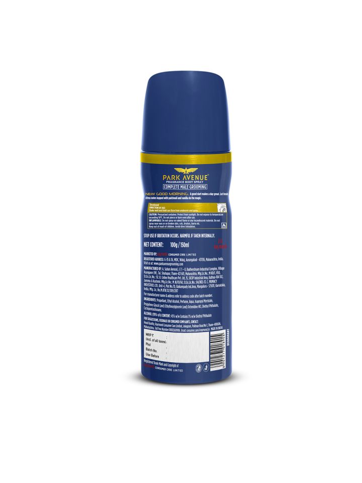 Buy Park Avenue Men Classic Deo Good Morning 150 Ml Deodorant