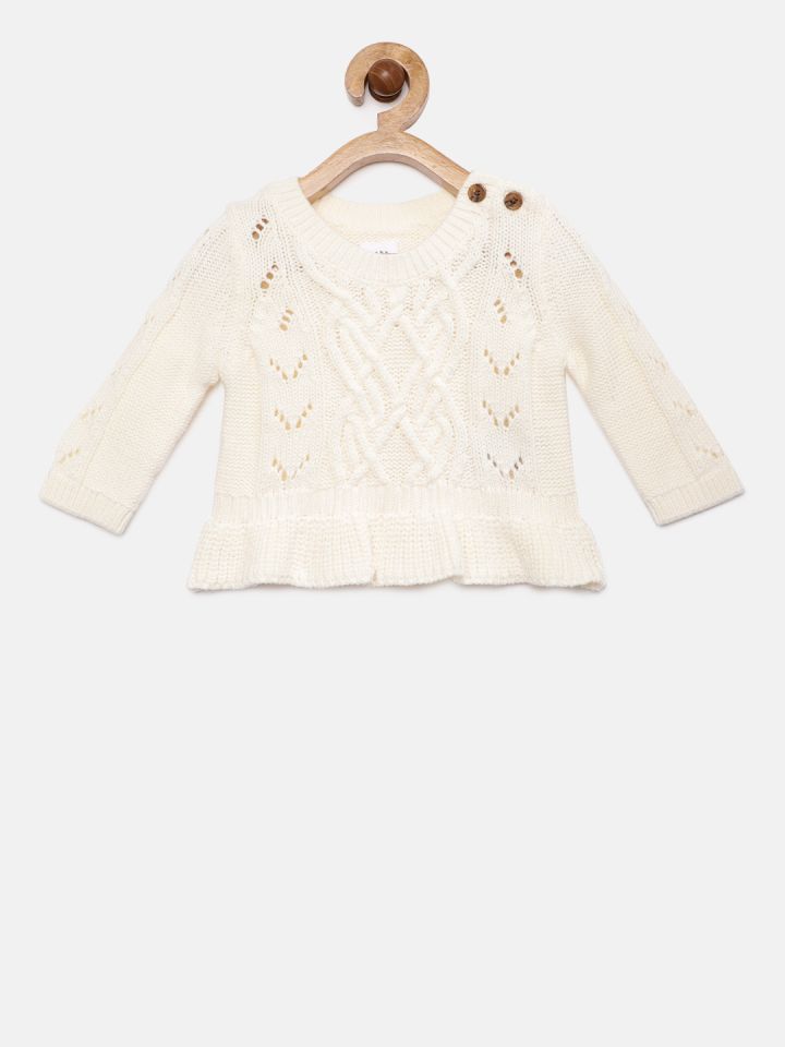 baby girl white sweater