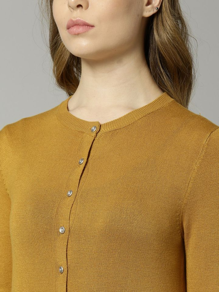 Marks and spencer cheap mustard cardigan
