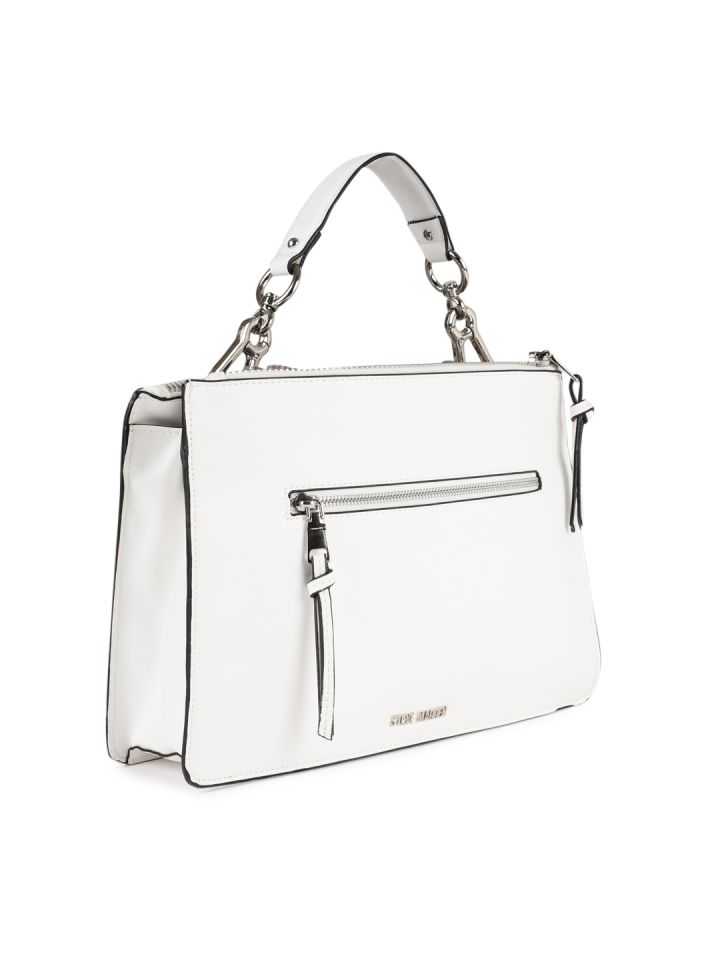 Buy Steve Madden White Solid Sling Bag Handbags for Women