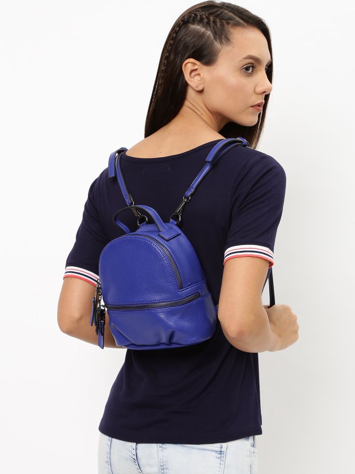 Buy Steve Madden Women Blue Solid Backpack Backpacks for Women