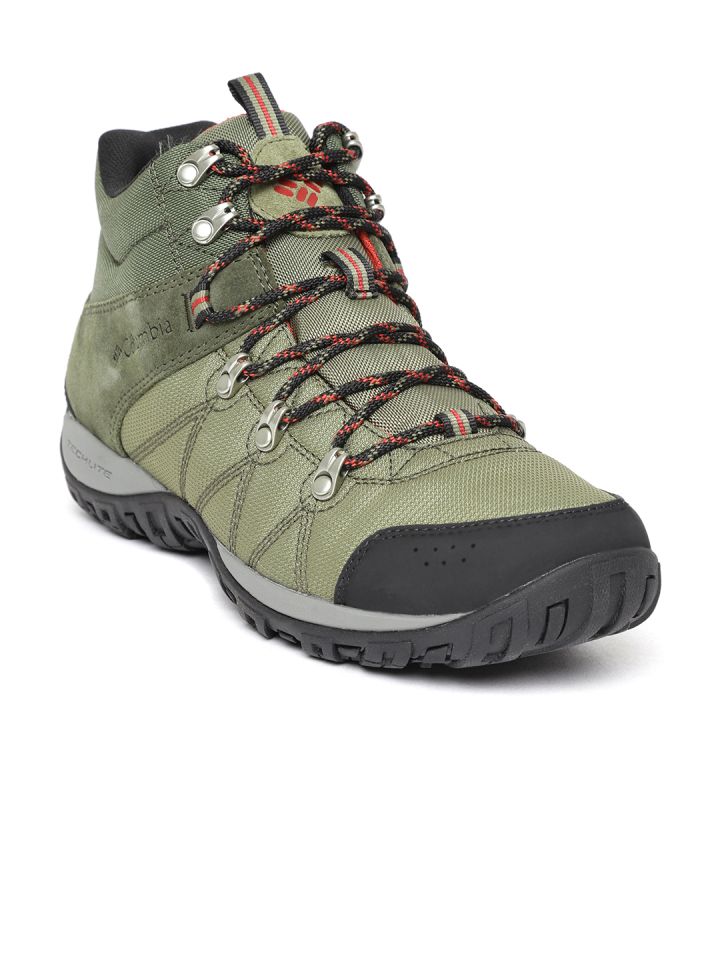 Buy Columbia Men Olive Green Peakfreak Venture Mid LT Trekking