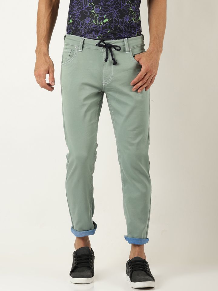 sea green jeans