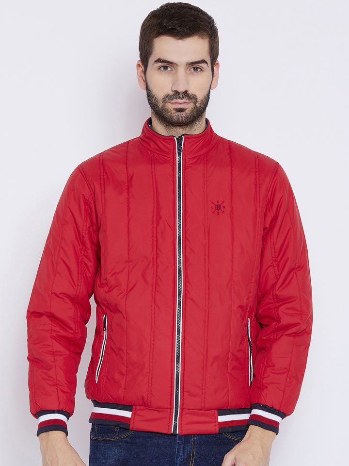 Buy Duke Men Red Solid Reversible Padded Jacket Jackets for Men