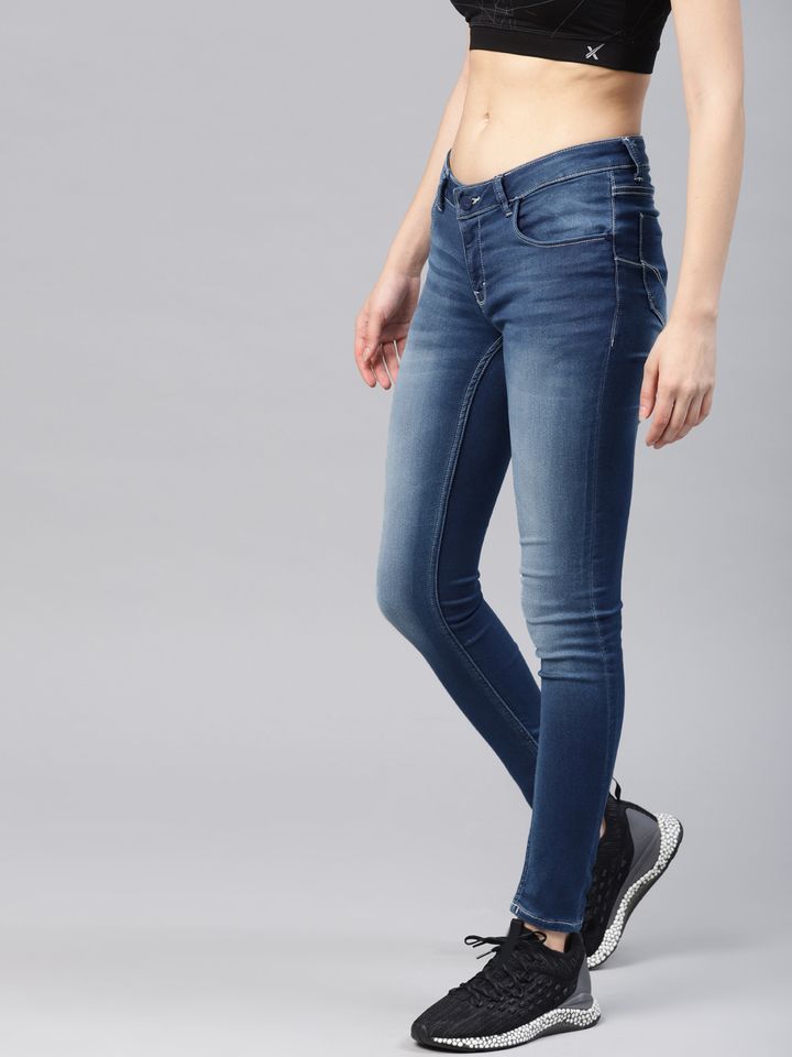 Hrithik Roshan Women Blue Skinny Fit 