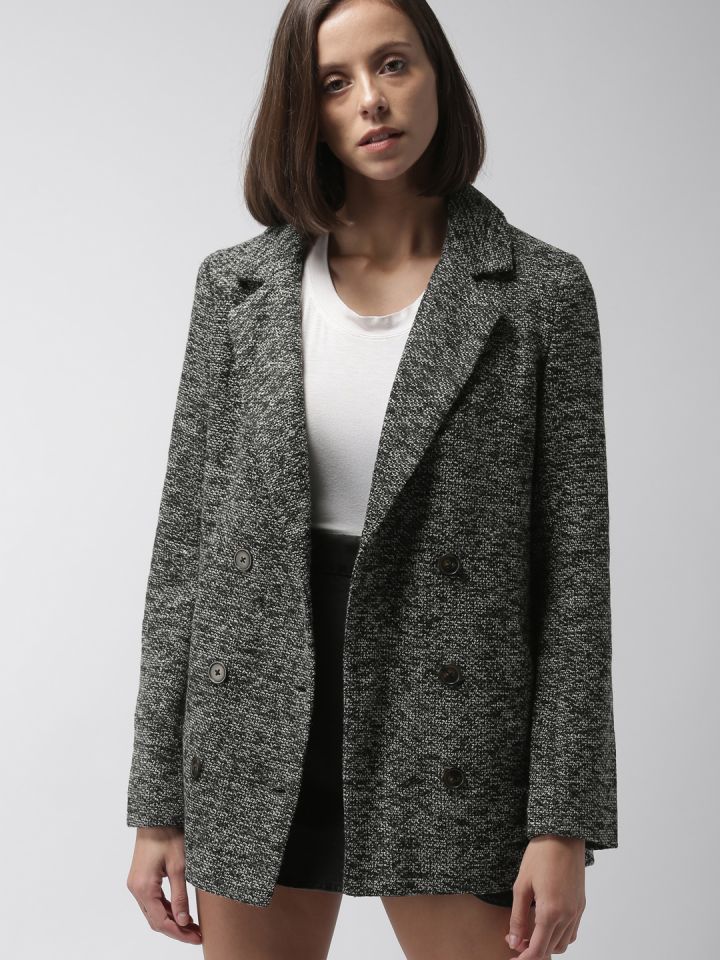 Forever 21 grey coat top