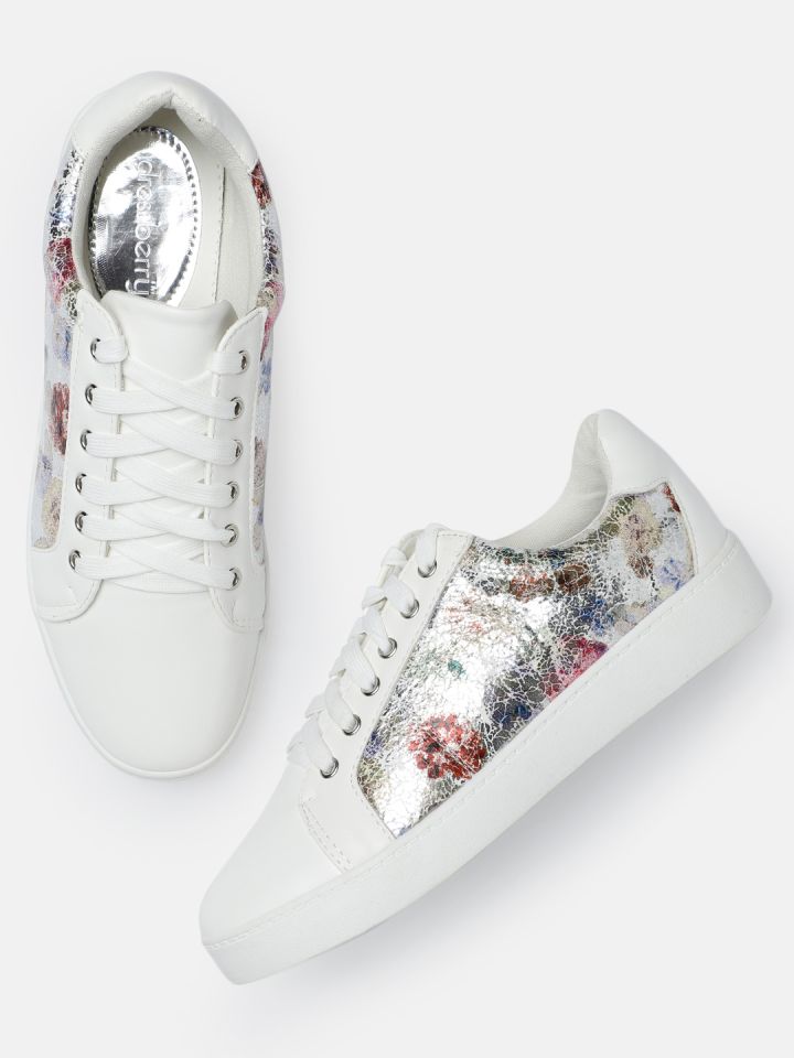 dressberry women white sneakers