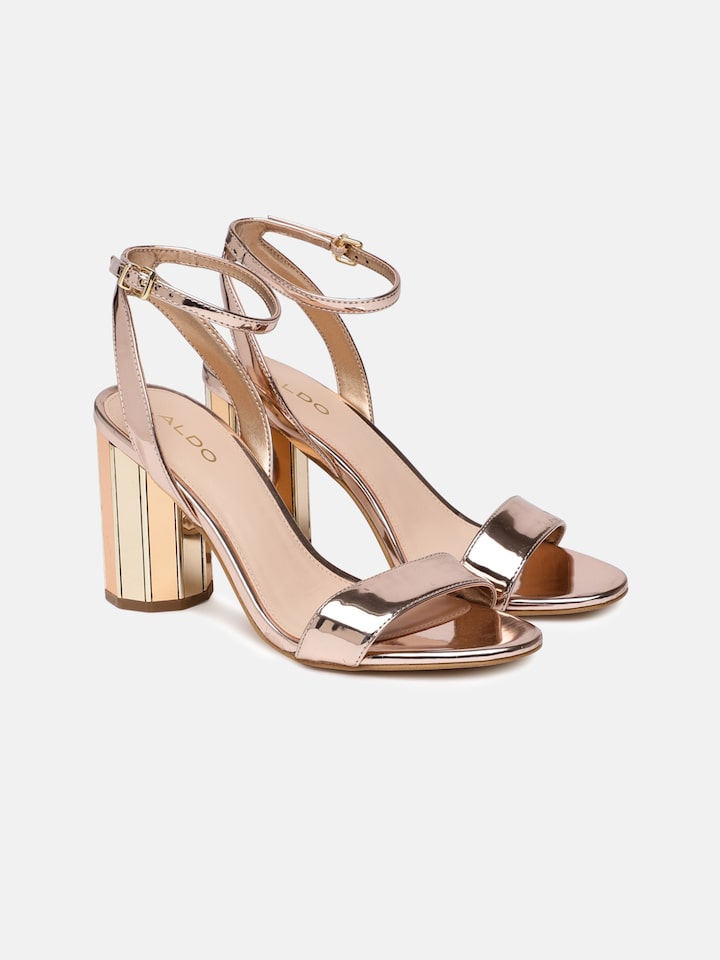 rose gold aldo heels
