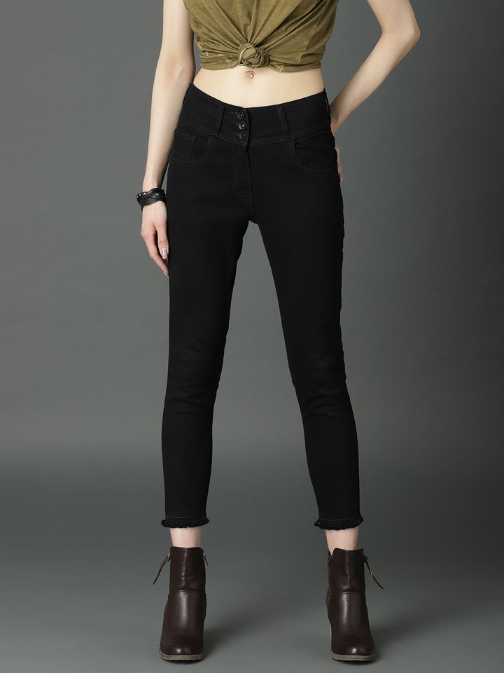 Buy Roadster Women Black Skinny Fit 