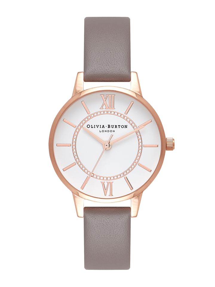 OLIVIA BURTON LONDON Women White Analogue Leather Watch OB16WD63W